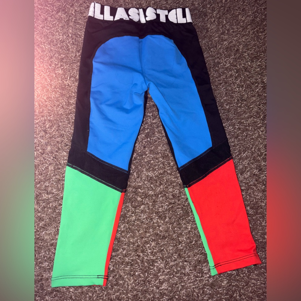 Stella McCartney Kids Colorblock Leggings - Green, Blue, Red, Black